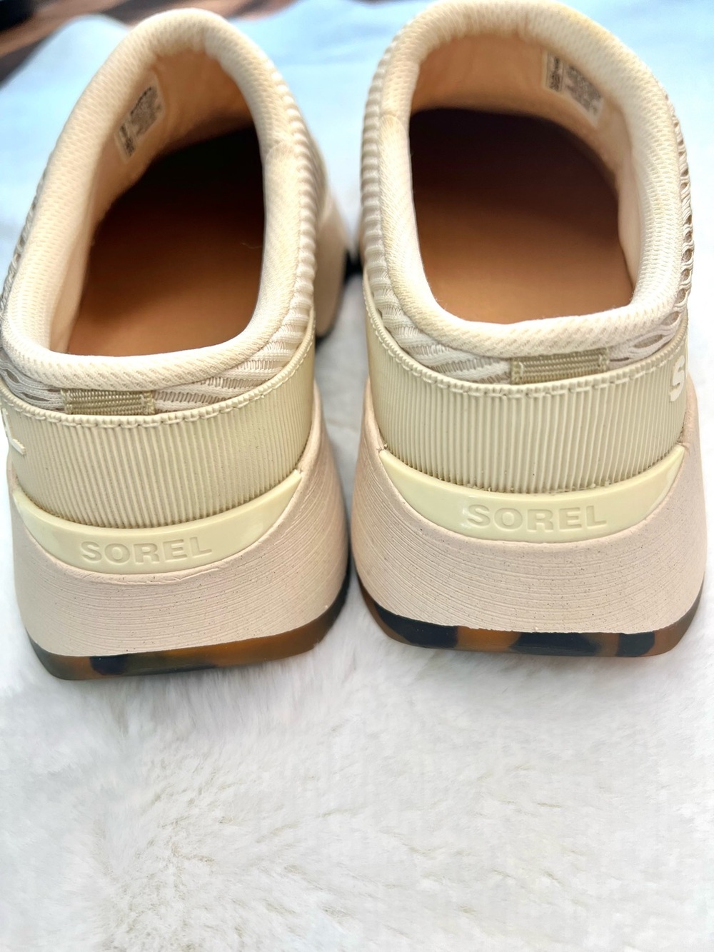 SOREL Kinetic Impact II Mule Sneakers Honey White Ceramic Size 9 - Picture 13 of 16